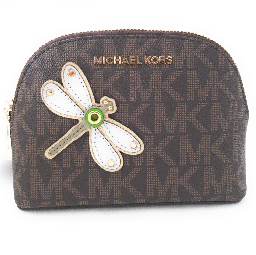 Michael Kors Pouch Cosmetic Case Lg Zip Clutch